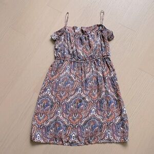 Jcrew Silk Paisley Patterned Summer Dress